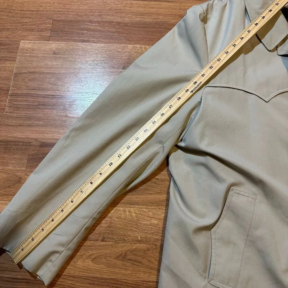 London Towne Mens Trench Coat Beige | Men Size 46 Long